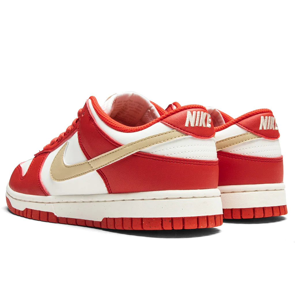 Womens Dunk Low Light Crimson Team Gold Sail