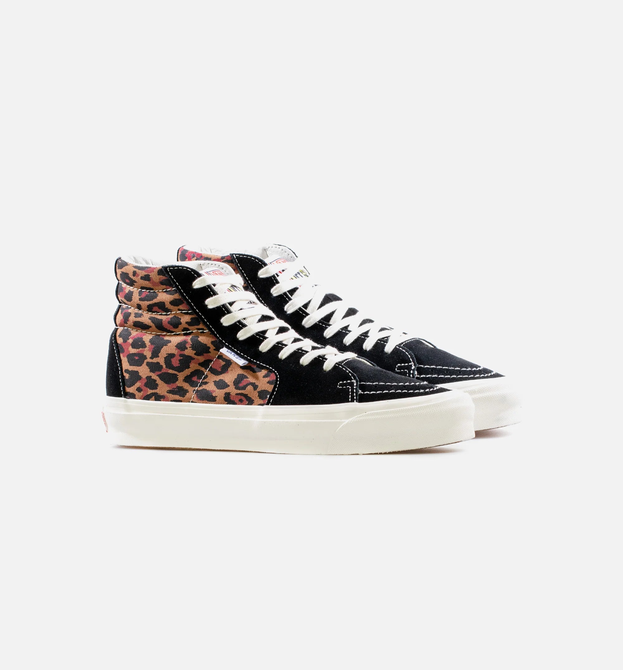Vault OG Style 38 LX Leopard Mens Skateboarding Shoe Leopard Black White
