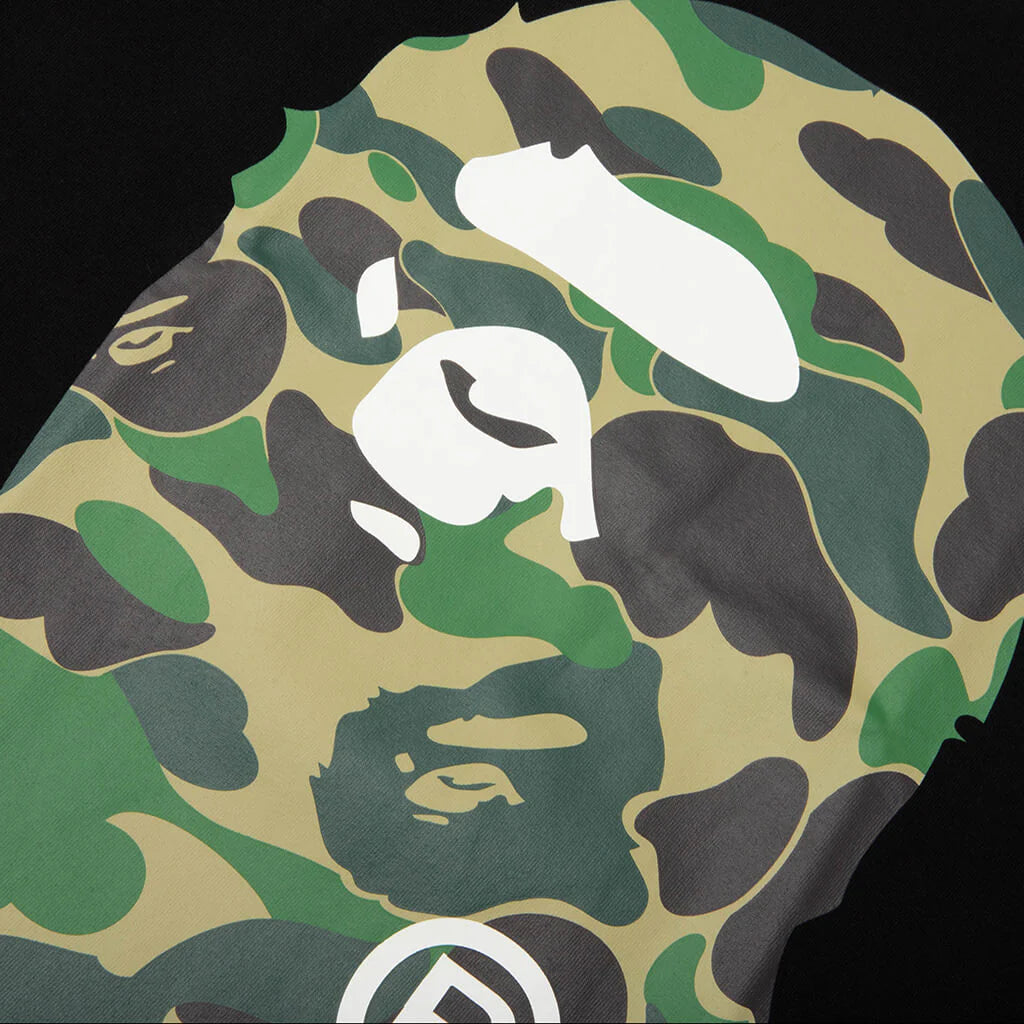 ABC Camo Big Ape Head Tee Black Green
