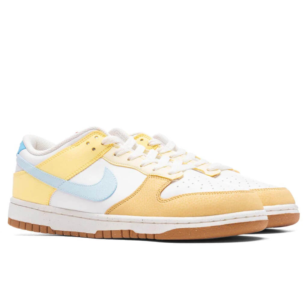 Womens Dunk Low Soft Yellow Summit White Glacier Blue Aquarius Blue