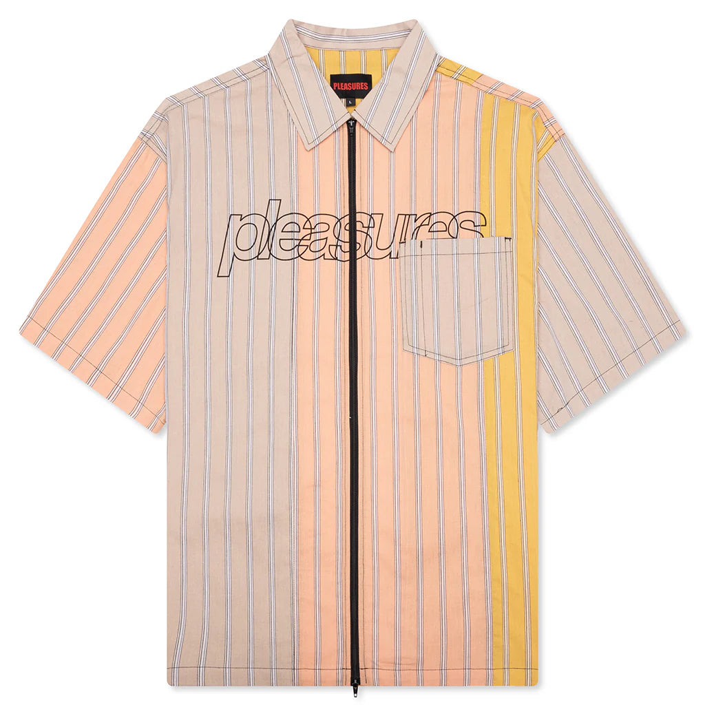 Garner Zip Shirt Peach