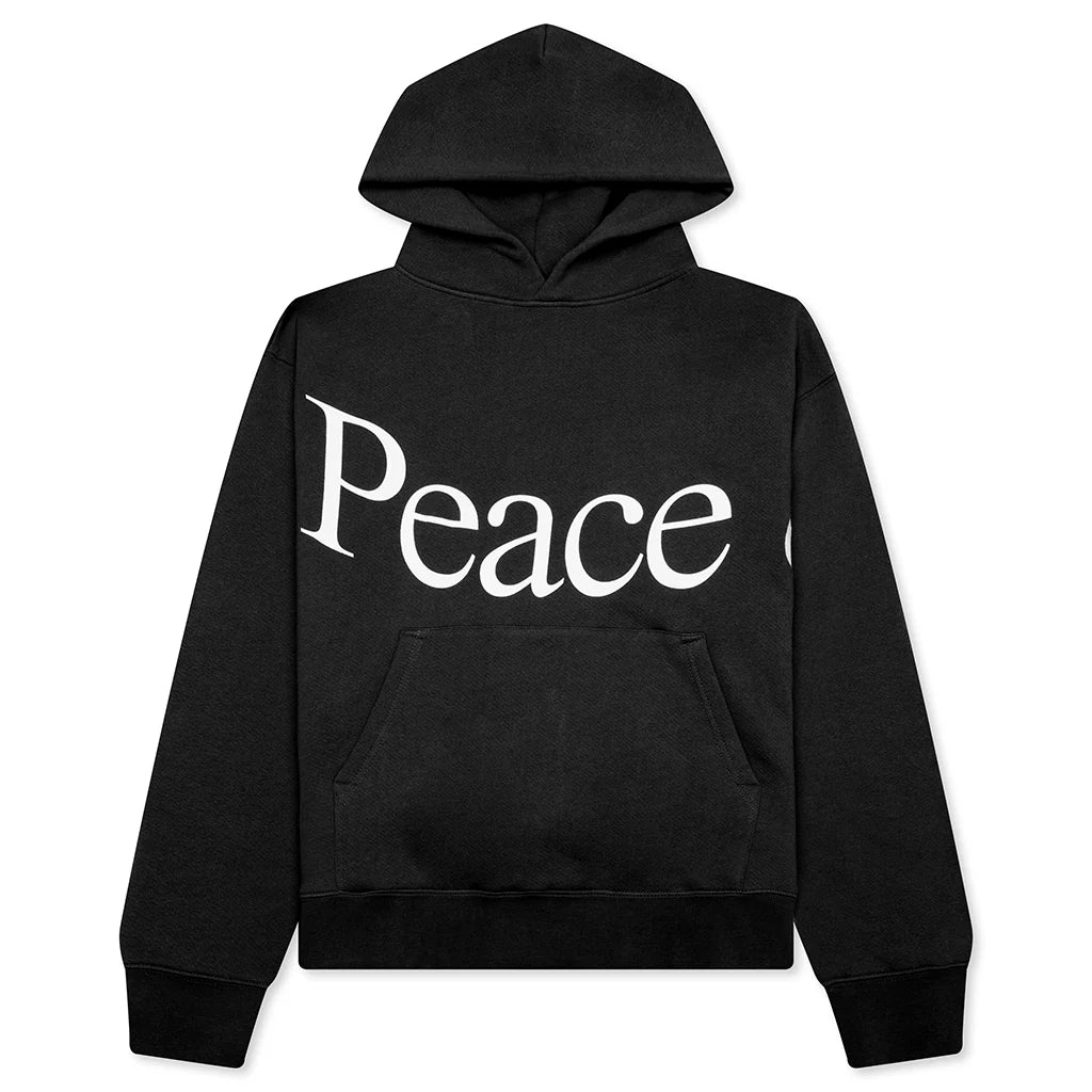 Jumbo Wordmark Hoodie Black
