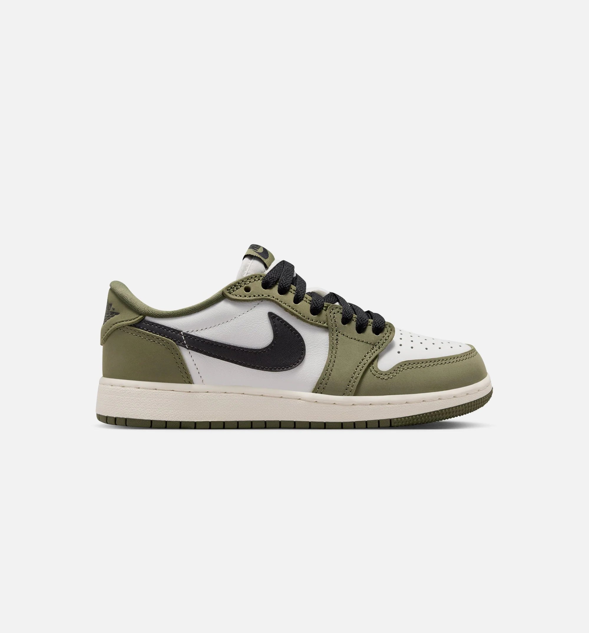 Air Jordan 1 Low OG Medium Olive And Summit White Grade School Lifestyle Shoe Medium Olive Black Summit White Sail