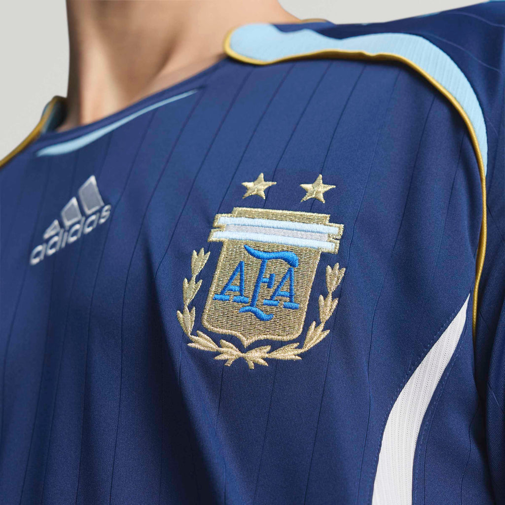 adidas Argentina Away Mens Soccer Jersey 2006 Dark Blue