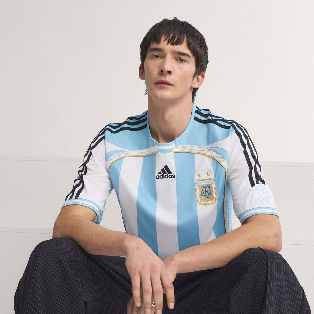 adidas Argentina Home Mens Soccer Jersey 2006 White Blue
