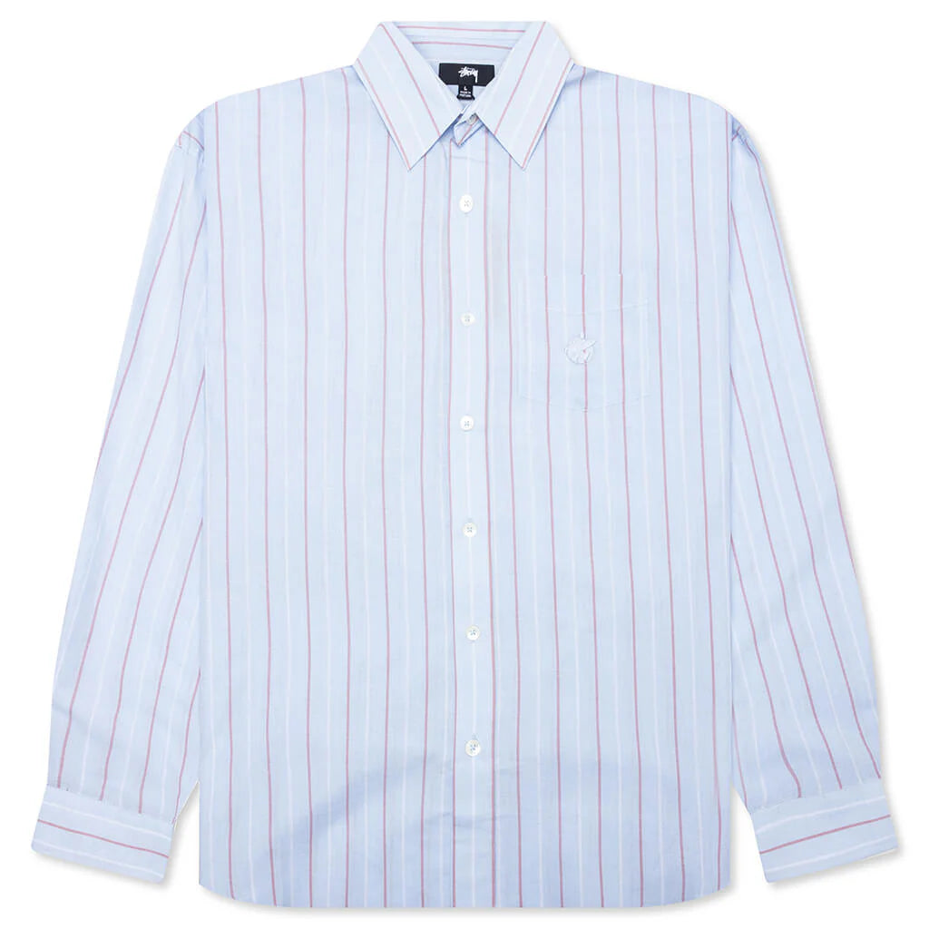 Classic L S Shirt Stripe Light Blue