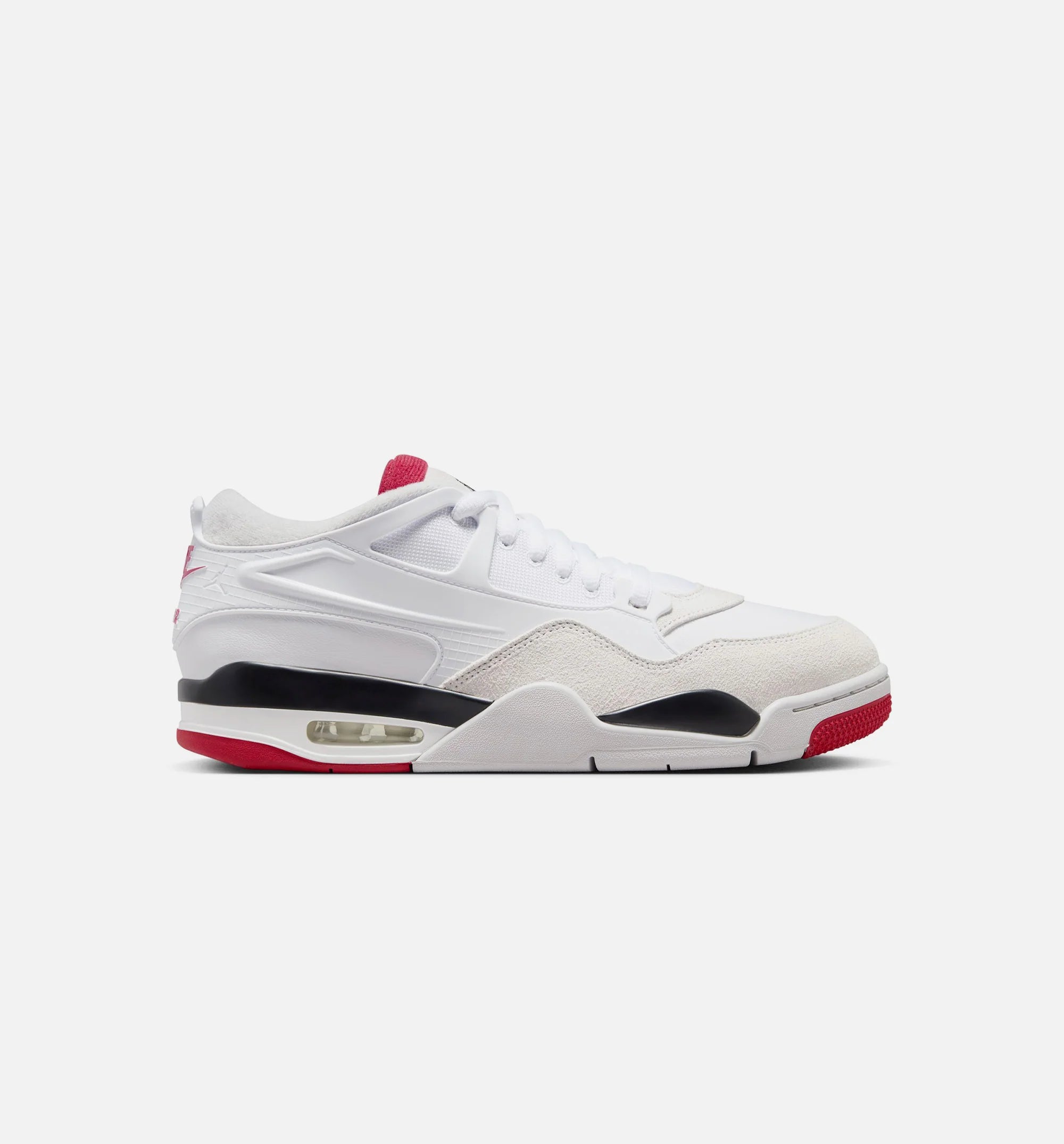 Air Jordan 4 RM Mens Lifestyle Shoe White Black Neutral Grey Varsity Red