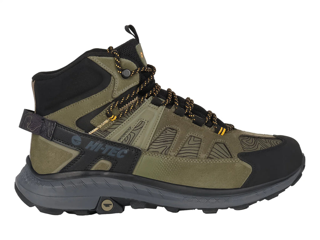 Botas de Excursionismo HI TEC Color Oliva para Hombre