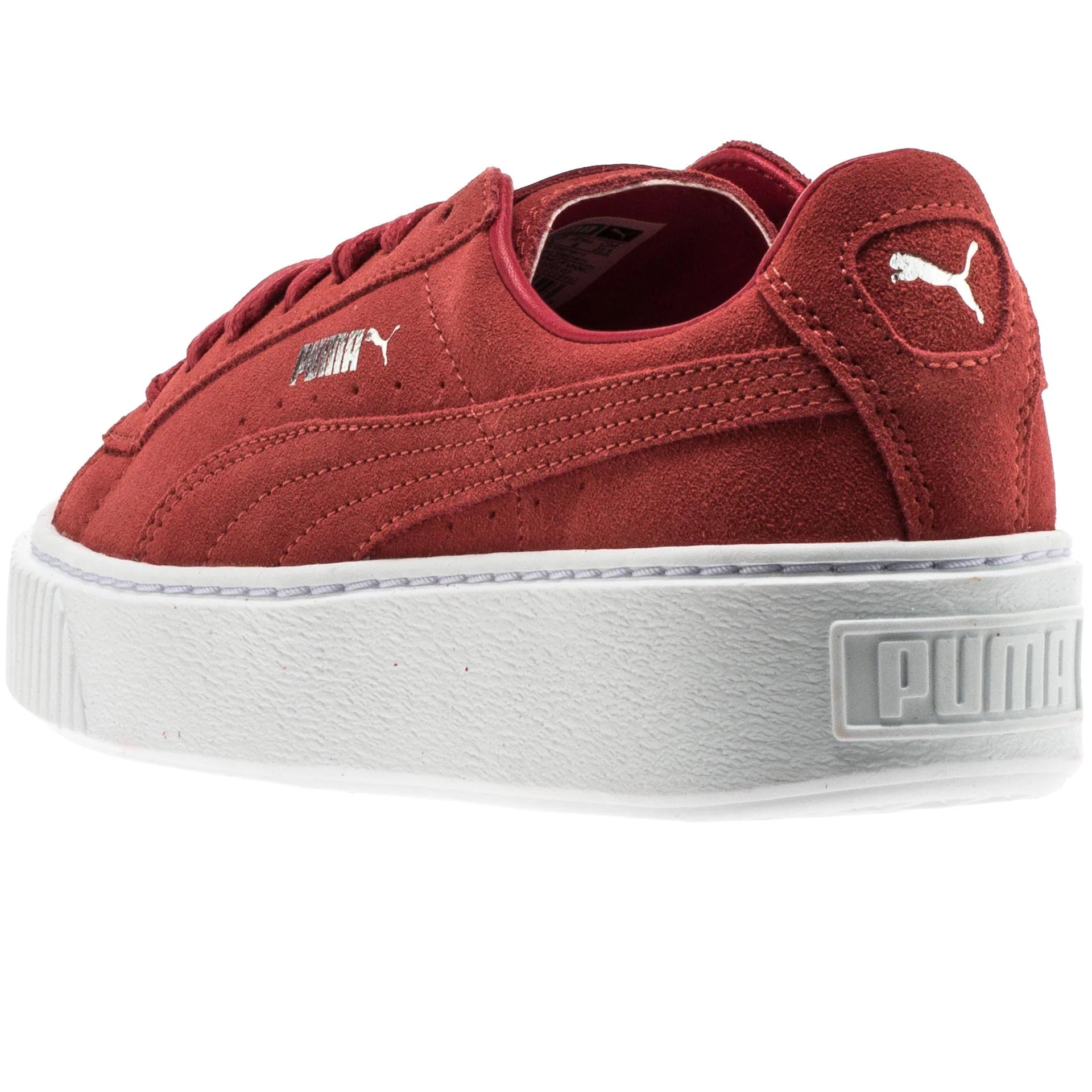 Suede Creeper Womens Red White