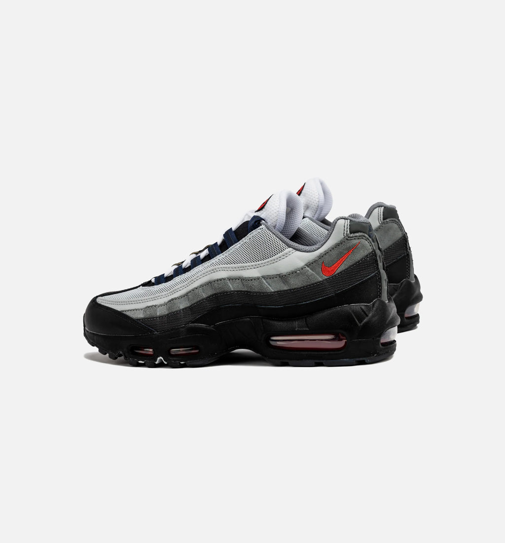 Air Max 95 Mens Lifestyle Shoe Black Anthracite Smoke Grey Track Red