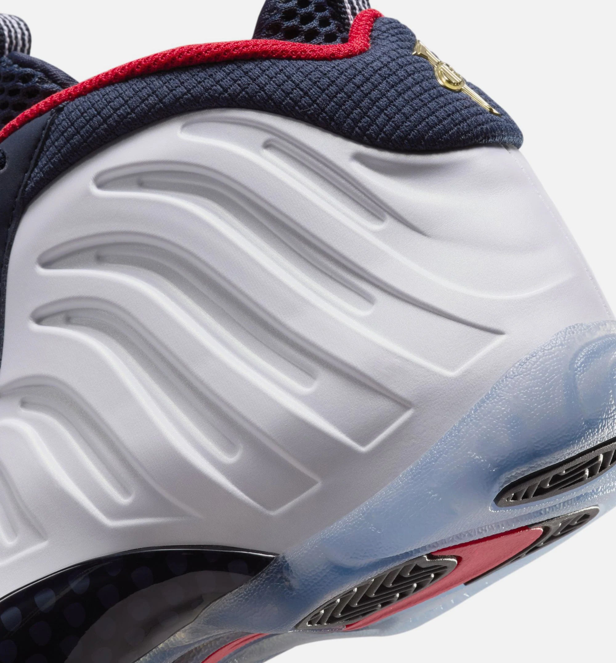 Little Posite One Obsidian Grade School Lifestyle Shoe Obsidian White University Red Free Shipping