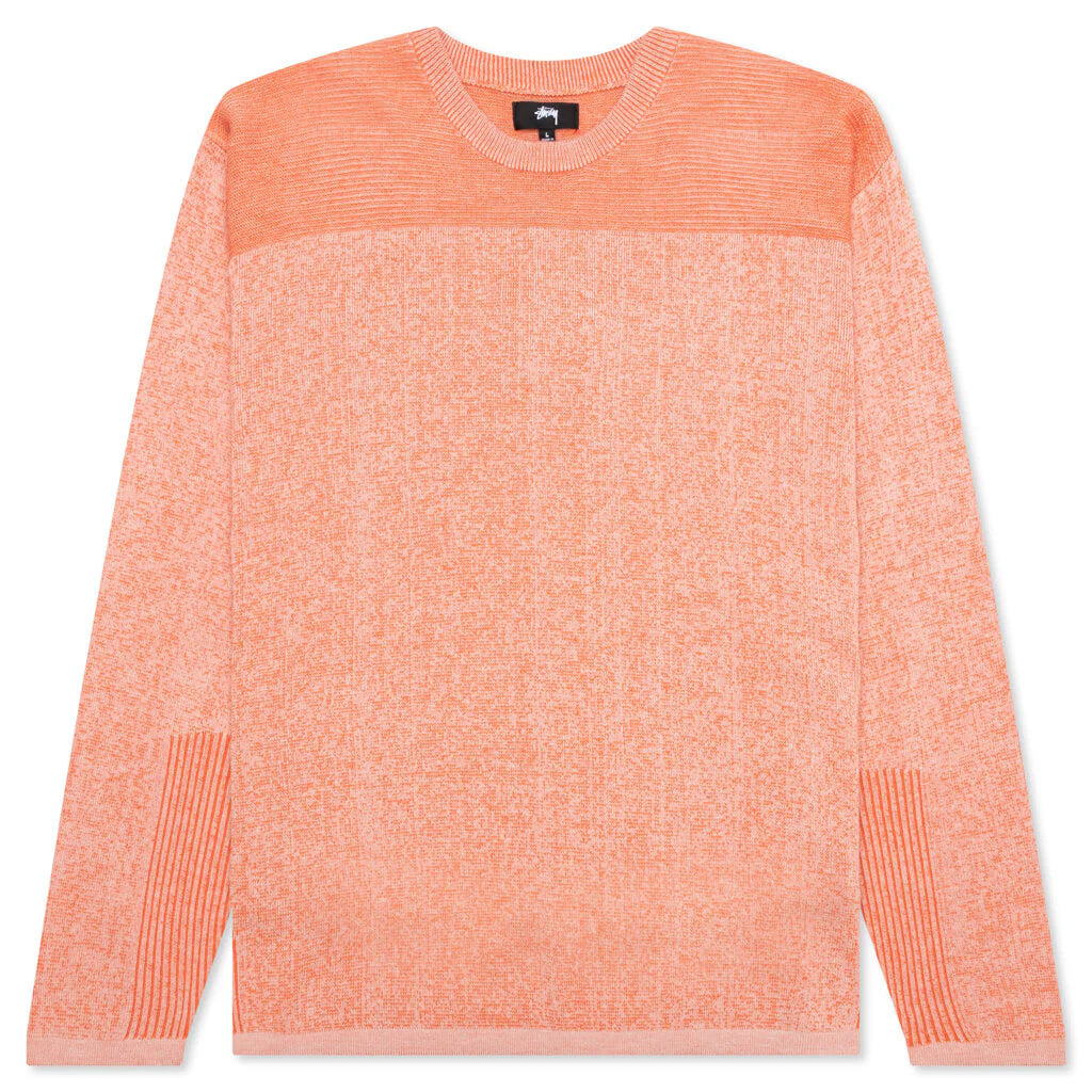 Engineered Panel Sweater Orange