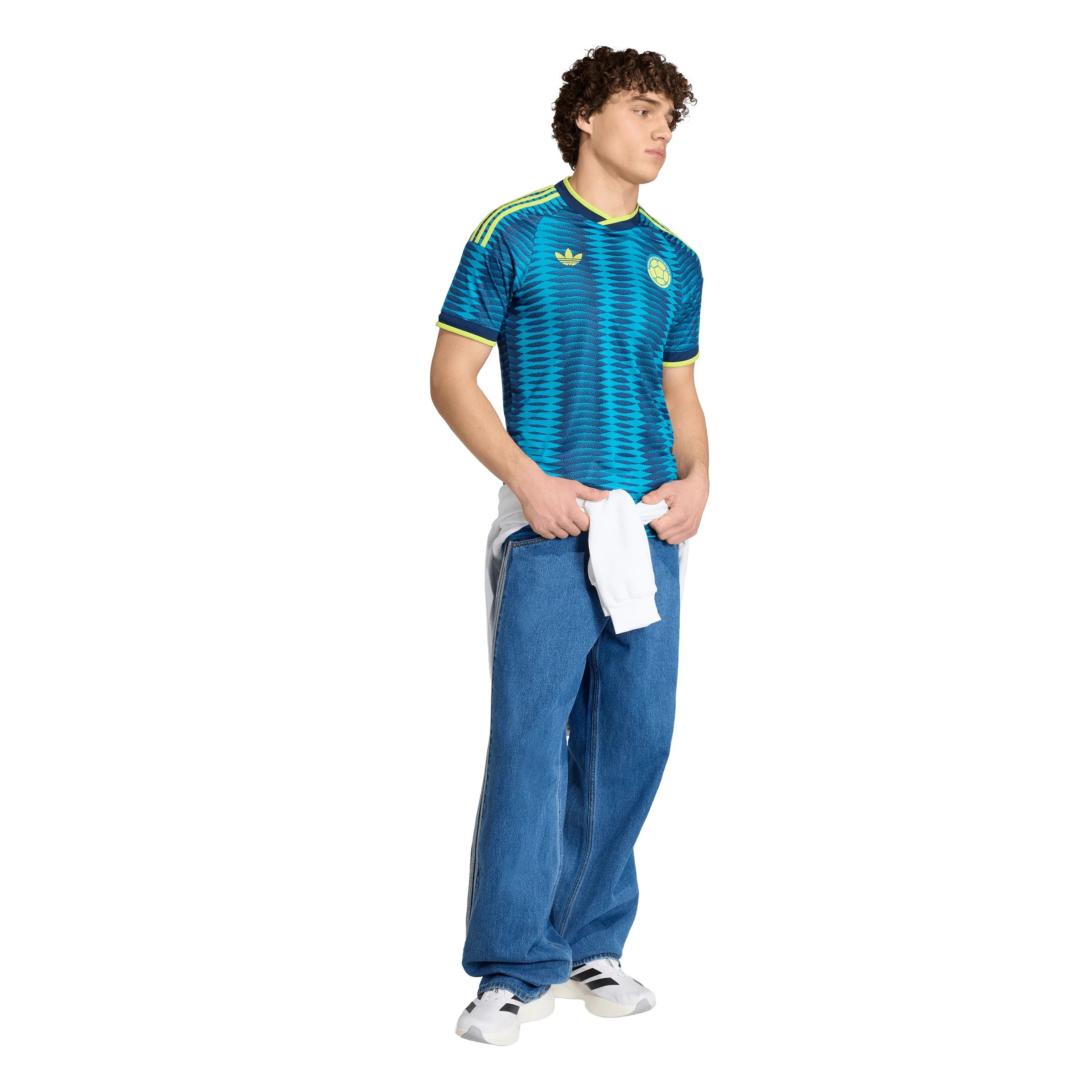 adidas Colombia Away Mens Soccer Jersey 2026 Navy Mistery Petrol