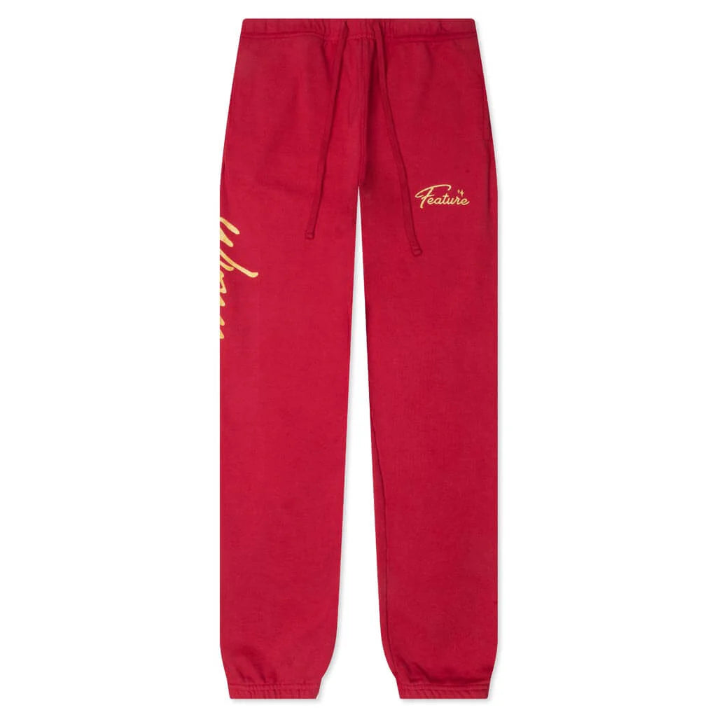 Feature x Wynn Shine Sweatpants Scarlet