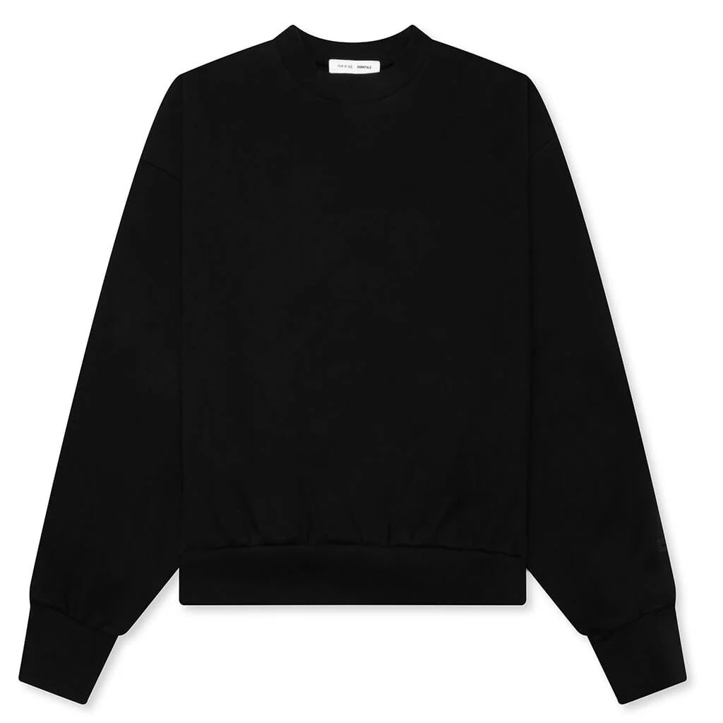 Classic Fleece Crewneck Jet Black