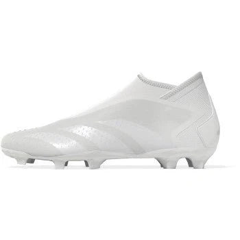adidas Predator Accuracy3 Laceless FG Firm Ground Soccer Cleats White White
