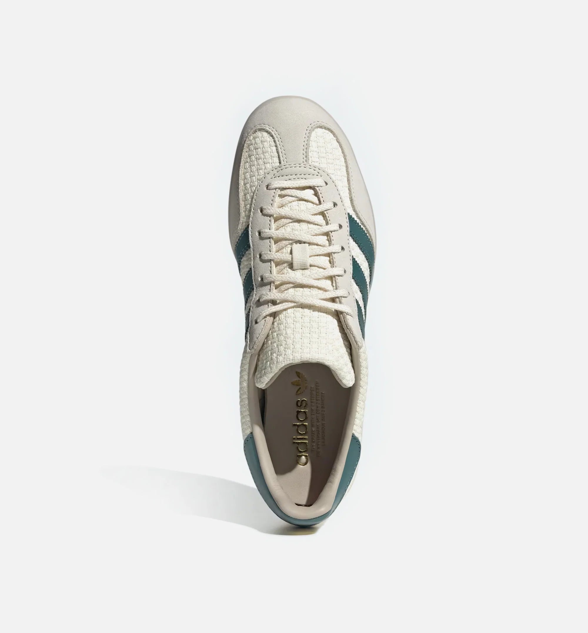 Gazelle Indoor Mens Lifestyle Shoe Cream White Preloved Teal Wonder White