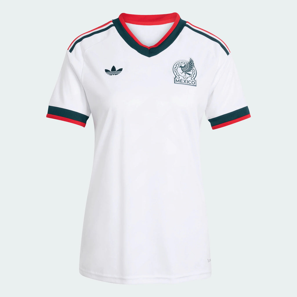adidas Mexico Away Womens Soccer Jersey 2026 White