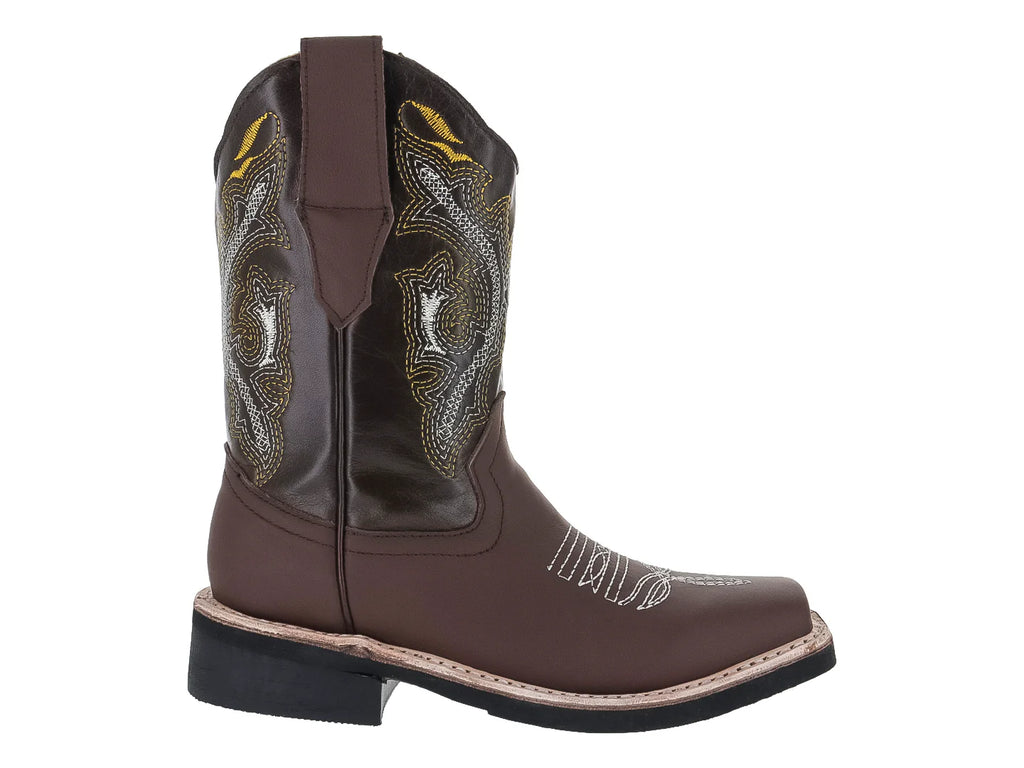 Botas Vaqueras Jinetitos Café Claro para Niño
