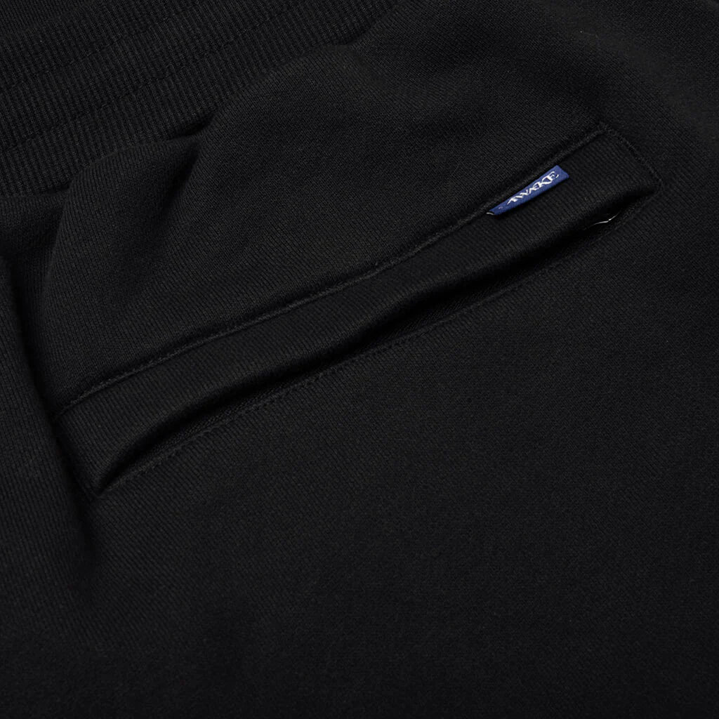 New York Arch Open Hem Sweatpants Black