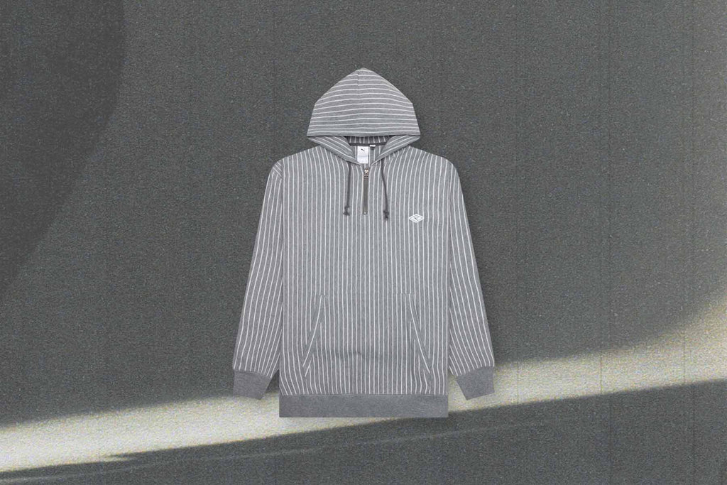 Puma x Nanamica Striped Hoodie Grey