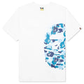 Abc Camo Side Big Ape Head Tee White Blue