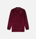 Tango Pogba Mens Long Sleeve Shirt Maroon Maroon