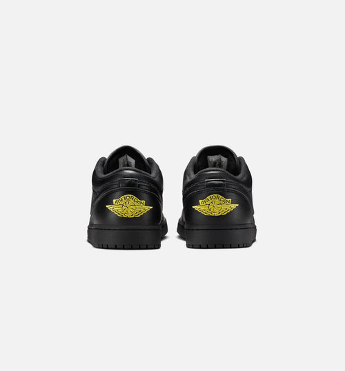 Air Jordan 1 Low SE Mens Lifestyle Shoe Black Anthracite Tour Yellow
