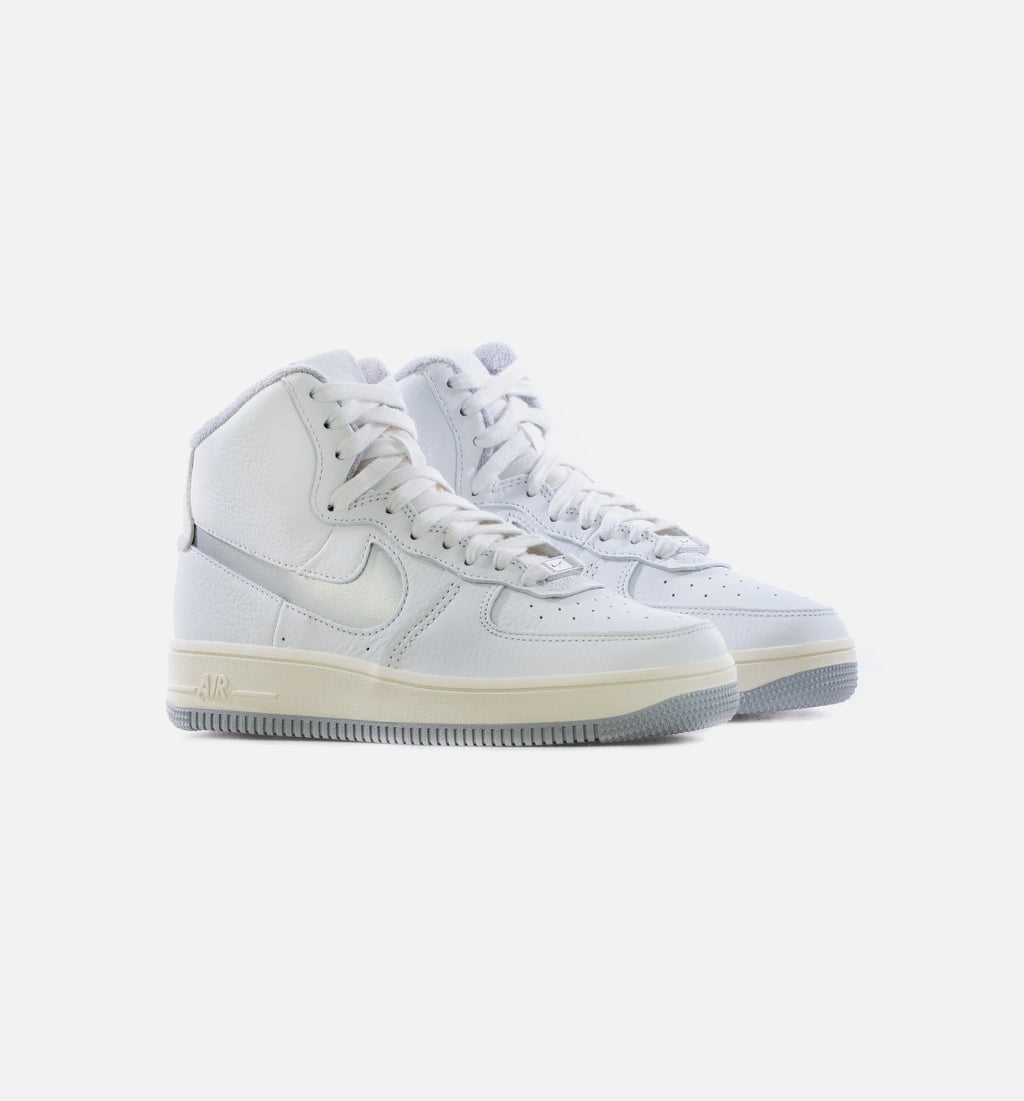 Air Force 1 High Sculpt Silver Womens Lifestyle Shoe White Silver