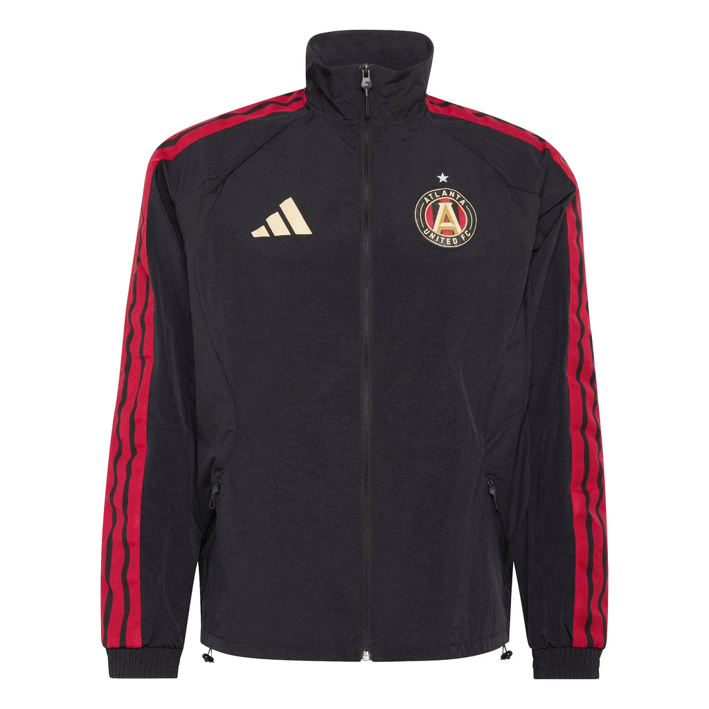 adidas Atlanta United FC Anthem Mens Soccer Jacket Black Gold