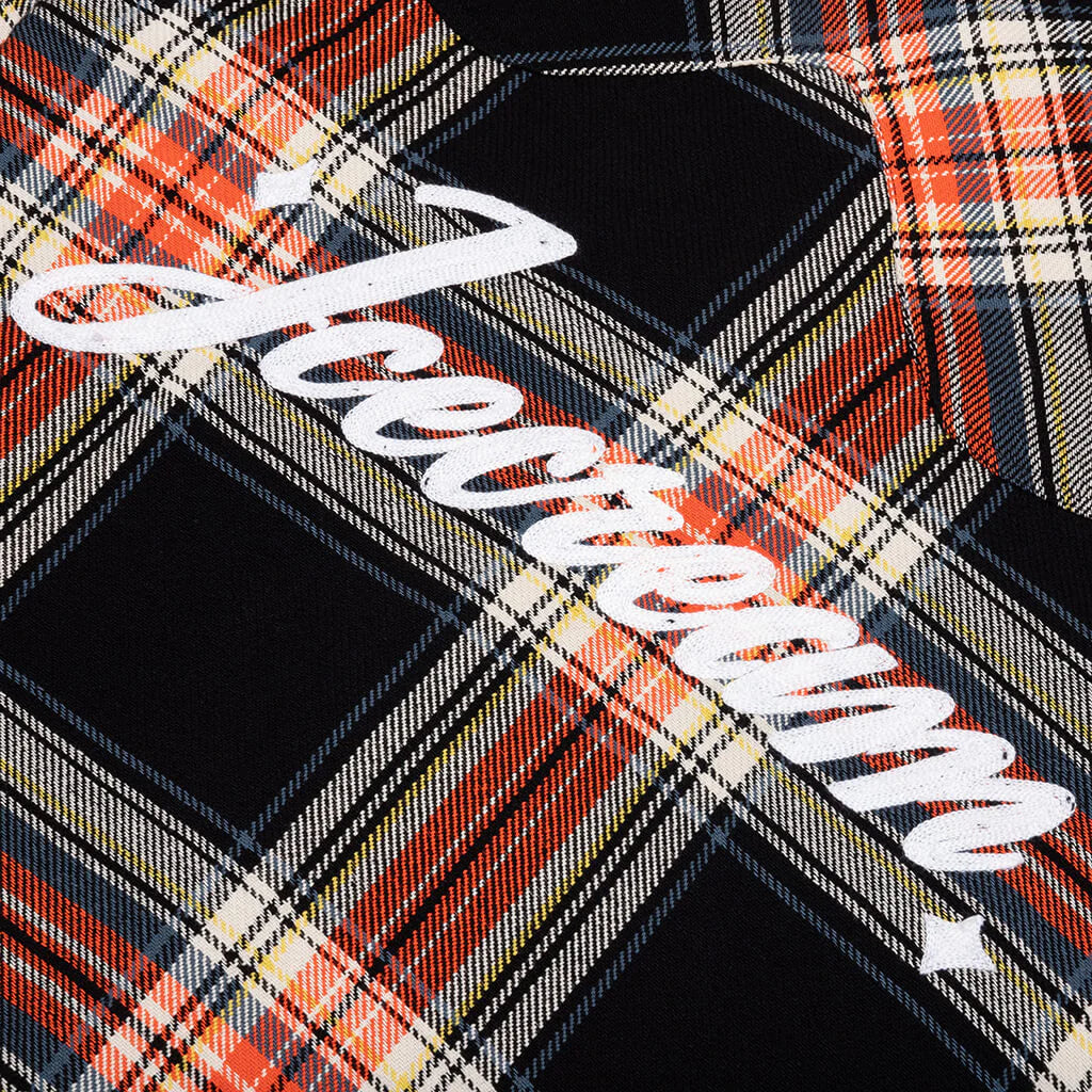 Script L S Woven Plaid