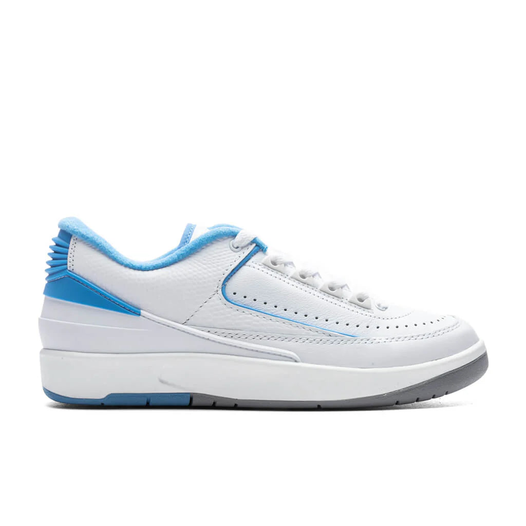 Air Jordan 2 Retro Low GS White University Blue Cement Grey
