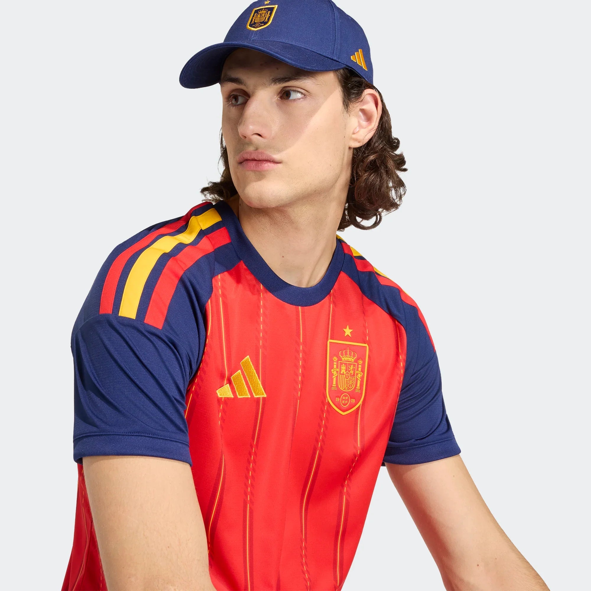 adidas Spain Home Mens Soccer Jersey 26 Red
