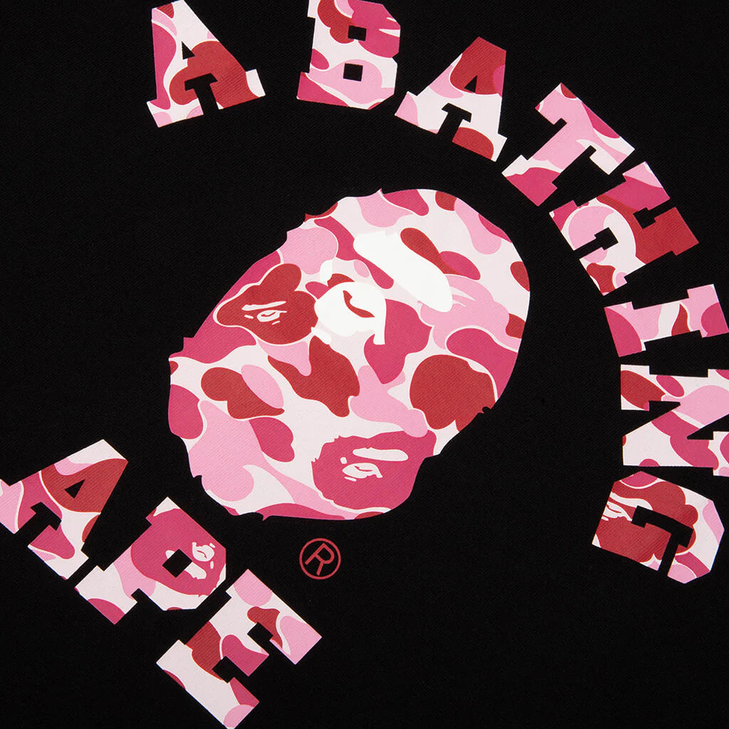ABC Camo College Tee Black Pink