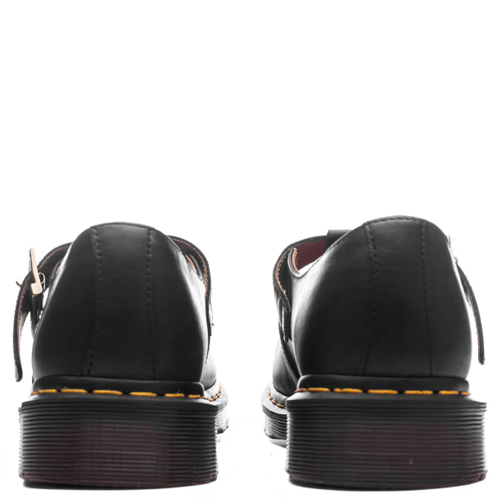 T Bar Shoe Black Regency Calf