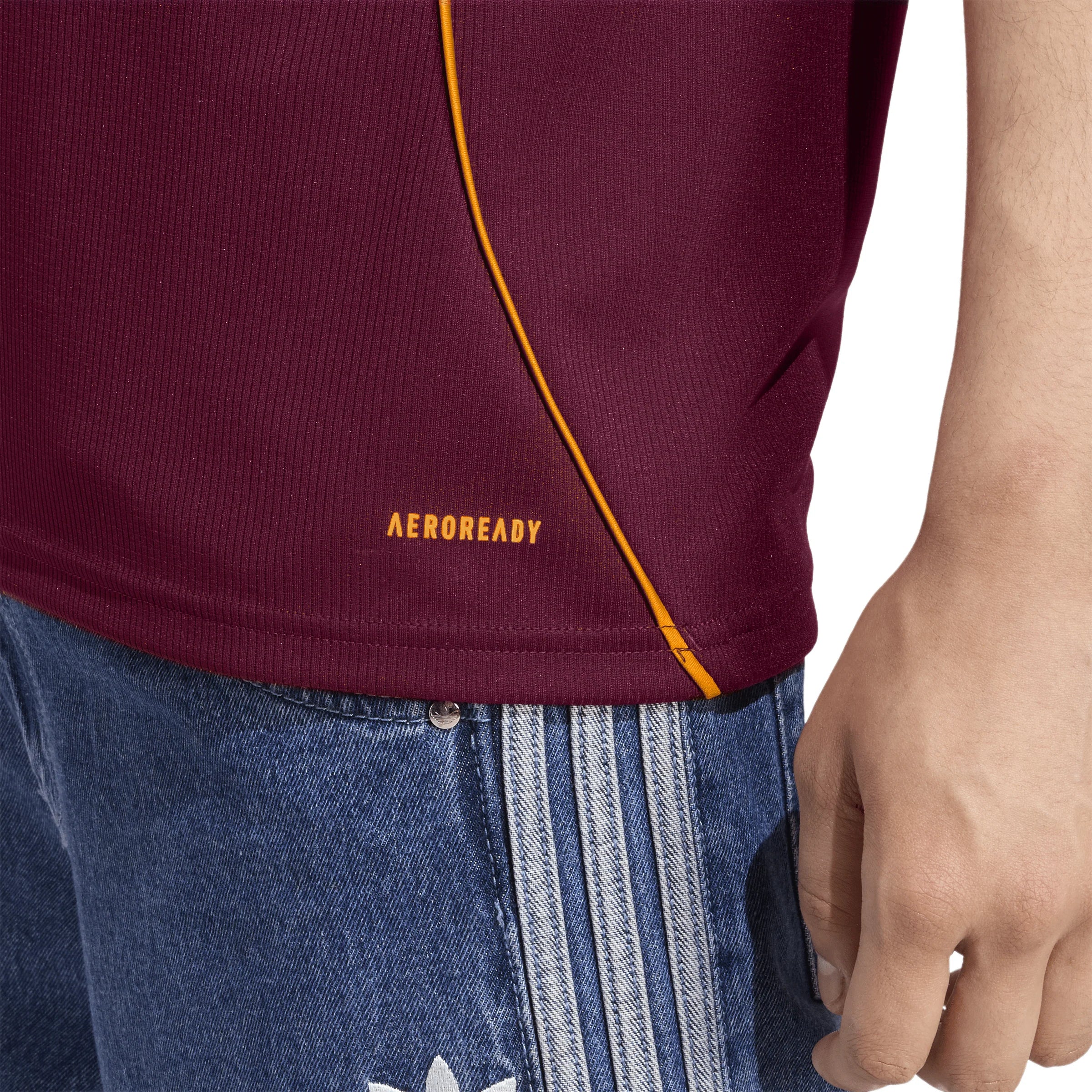 adidas Mens AS Roma Home Soccer Jersey 25 26