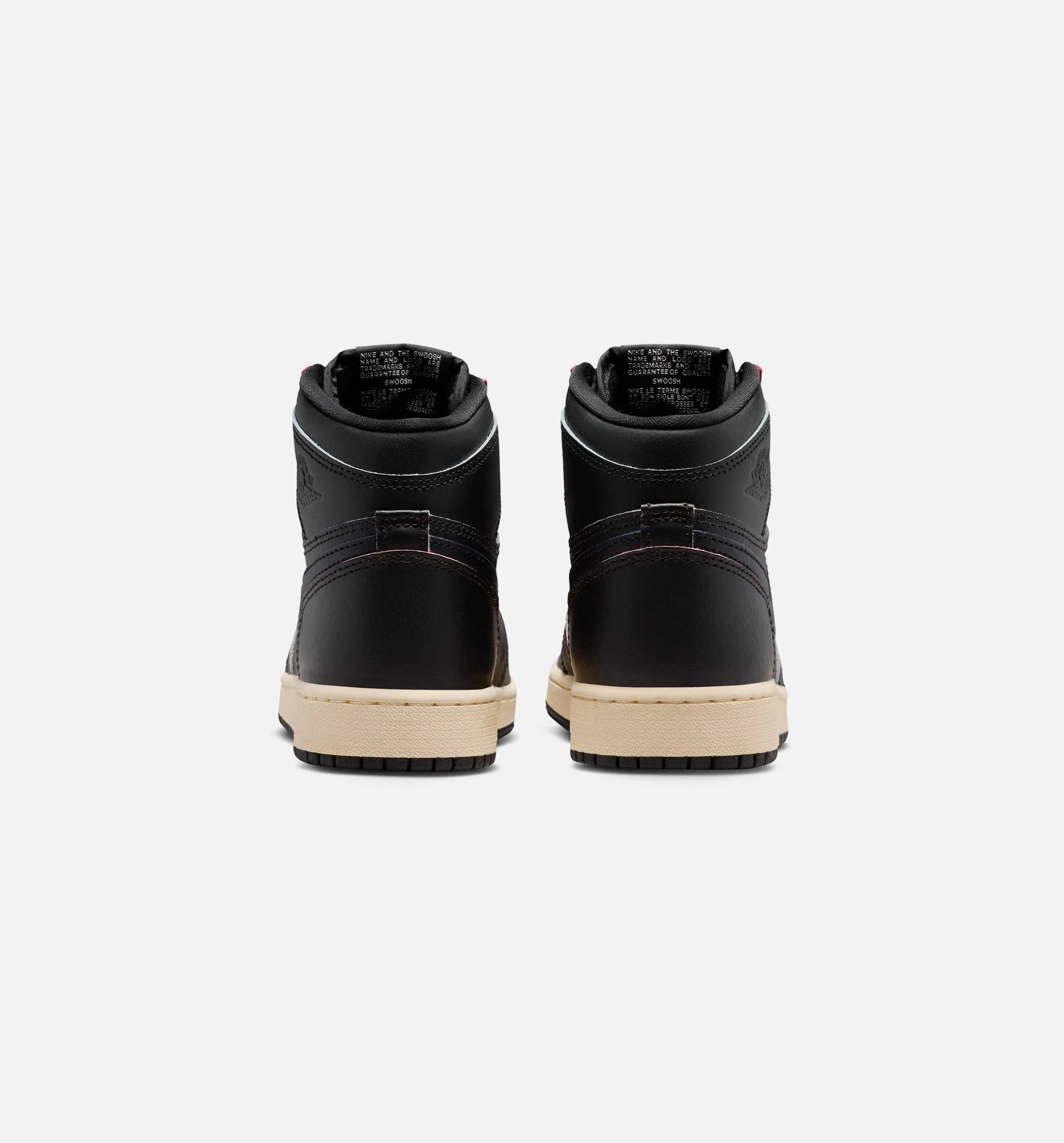 Air Jordan 1 Retro High OG Black and Muslin Grade School Lifestyle Shoe Black Black Muslin