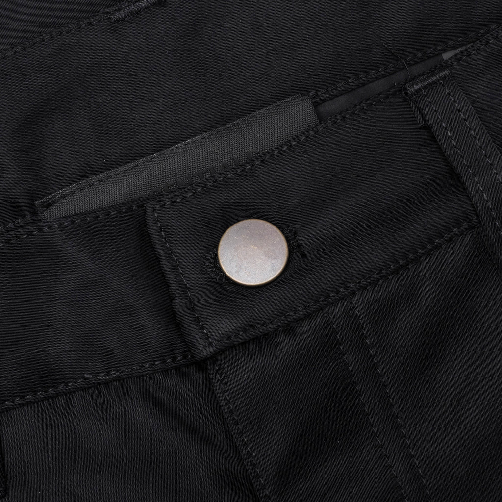 Textured Nylon 5 Pocket Pant Black