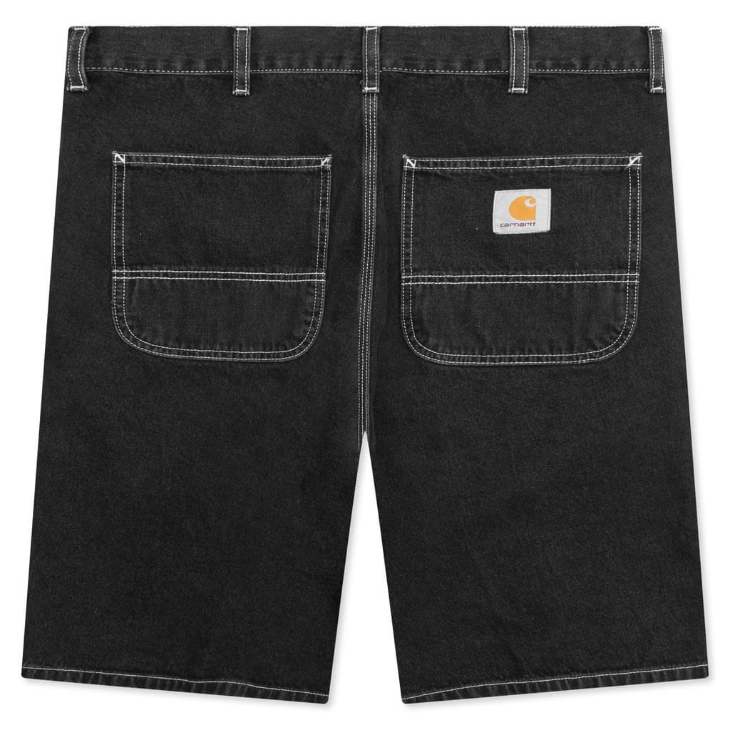 Simple Short Black Stone Washed