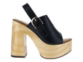 Sandalias de Tacón Edimag Color Negro para Mujer