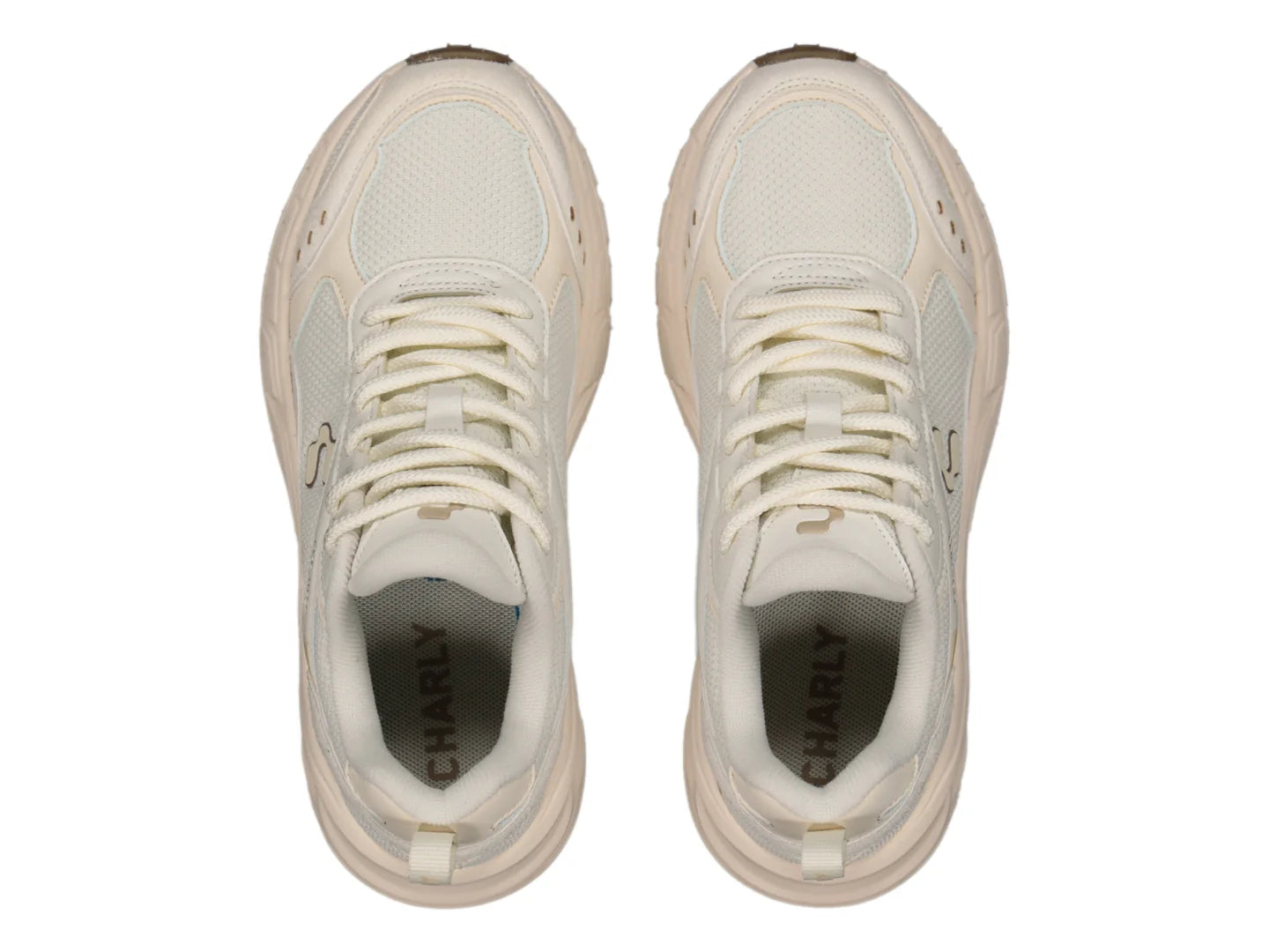 Tenis Charly Fashion Sport Beige para Mujer