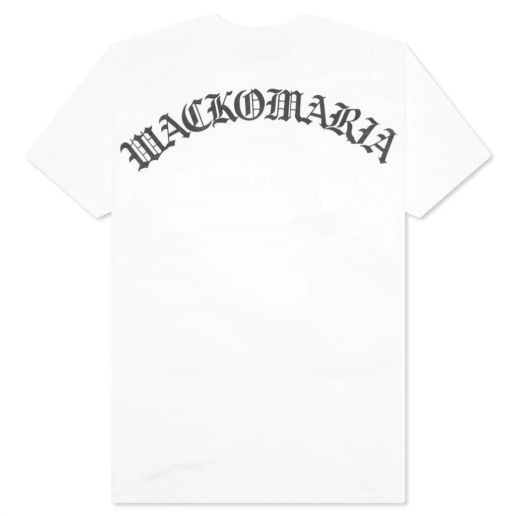 Washed Heavyweight Crewneck T Shirt Type 2 White