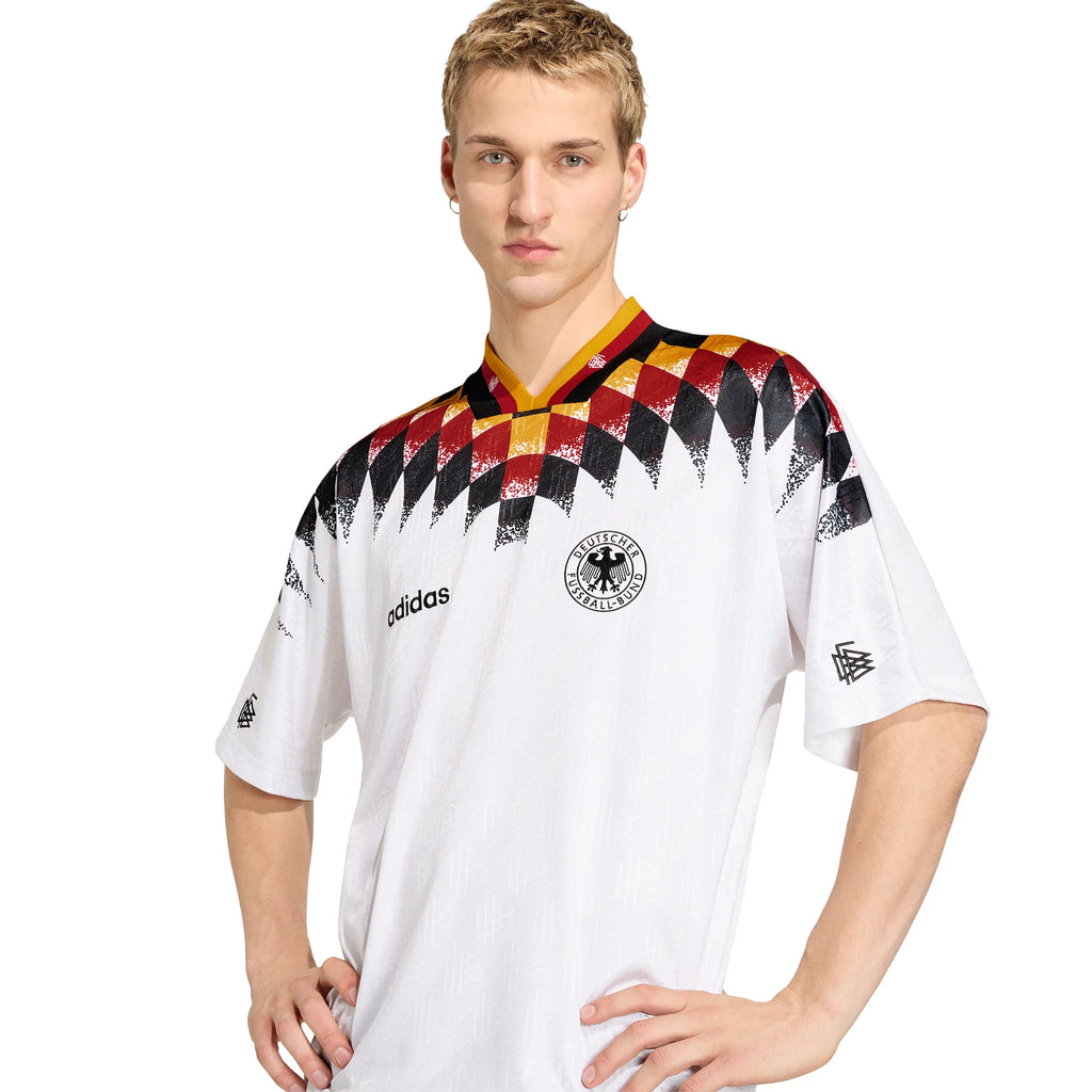 adidas Germany Home 1994 Mens Soccer Jersey White Black Red