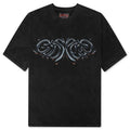 Mercury Logo T Shirt Black Wash