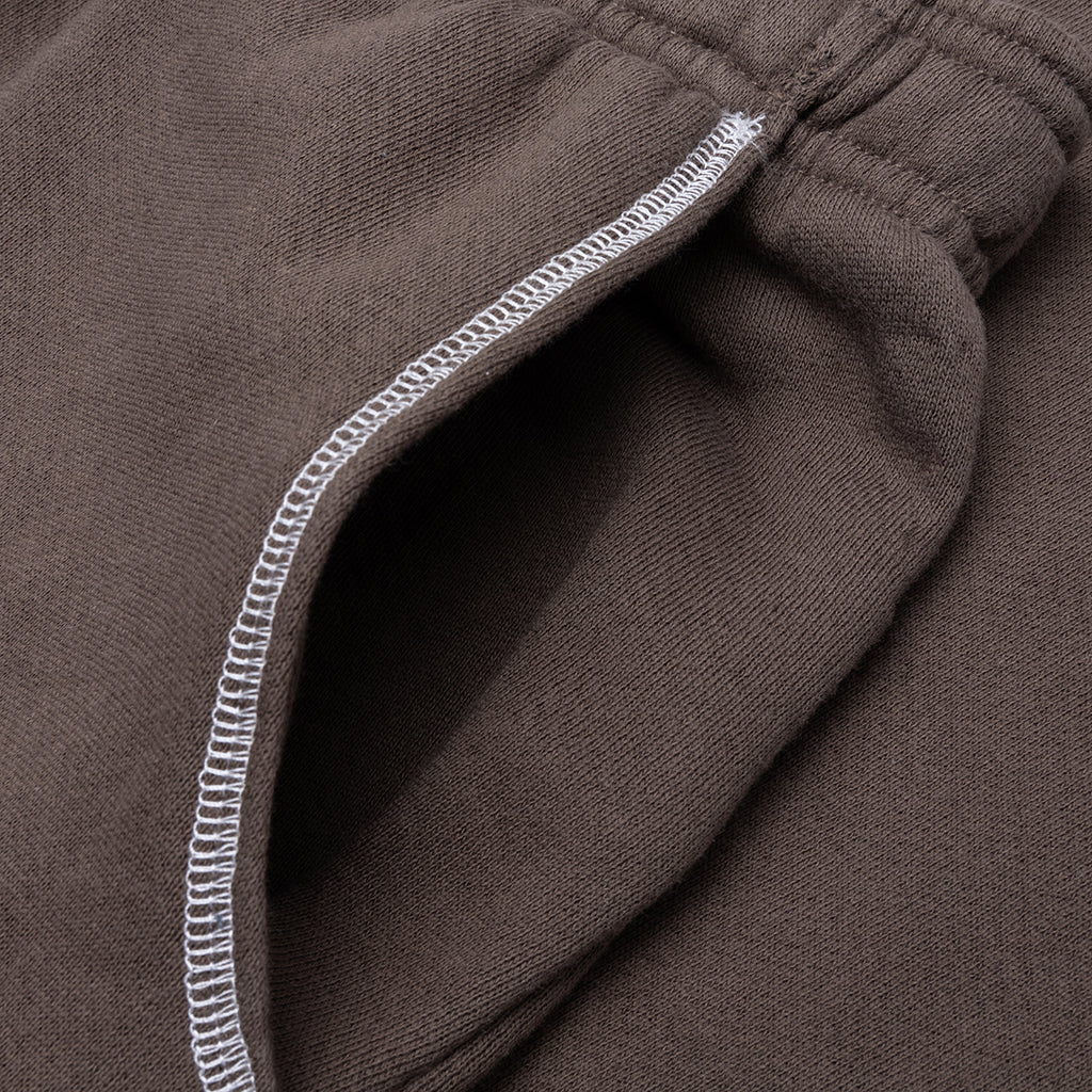 Wordmark Reverse Stitched Sweatpants Brown