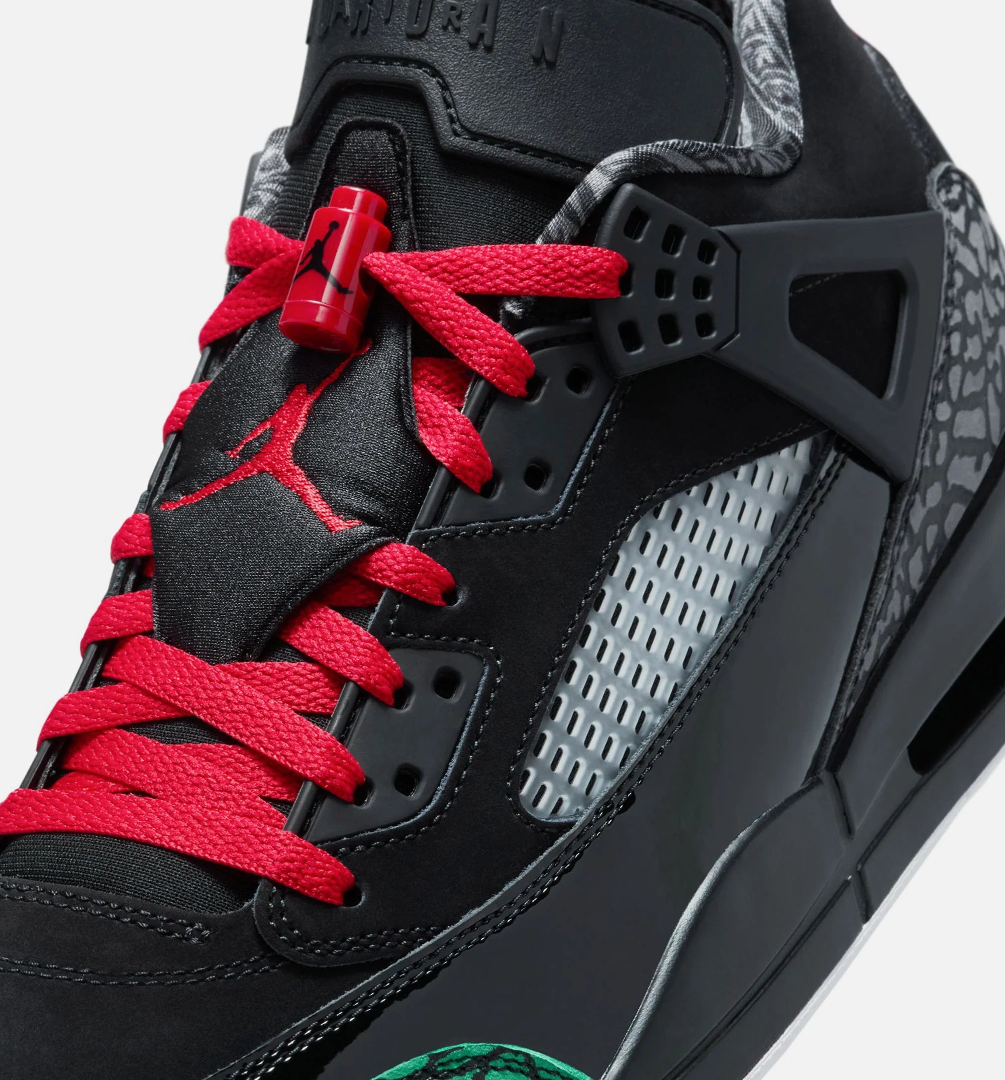 Spizike Low Mens Lifestyle Shoe Black Classic Green White Varsity Red