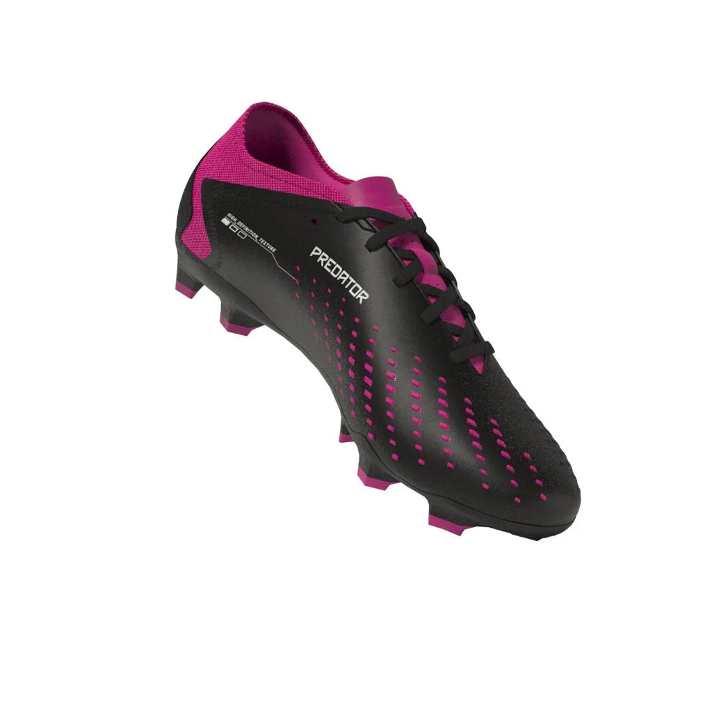 adidas Predator Accuracy3 Low FG Firm Ground Cleats Black White Pink