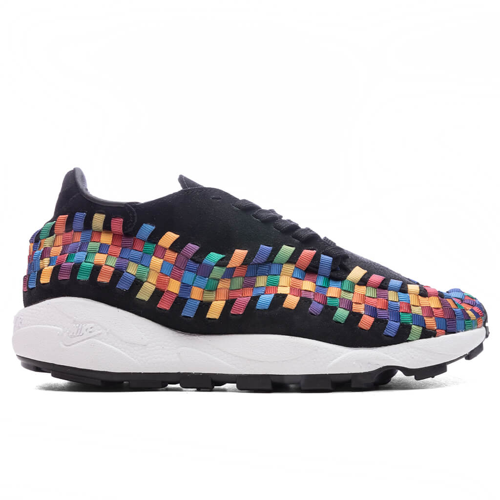 Womens Air Footscape Woven Black Black White