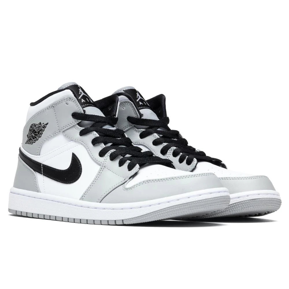 Air Jordan 1 Mid Light Smoke Grey Black White