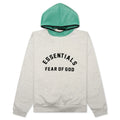 Nylon Fleece Hoodie Light Heather Grey